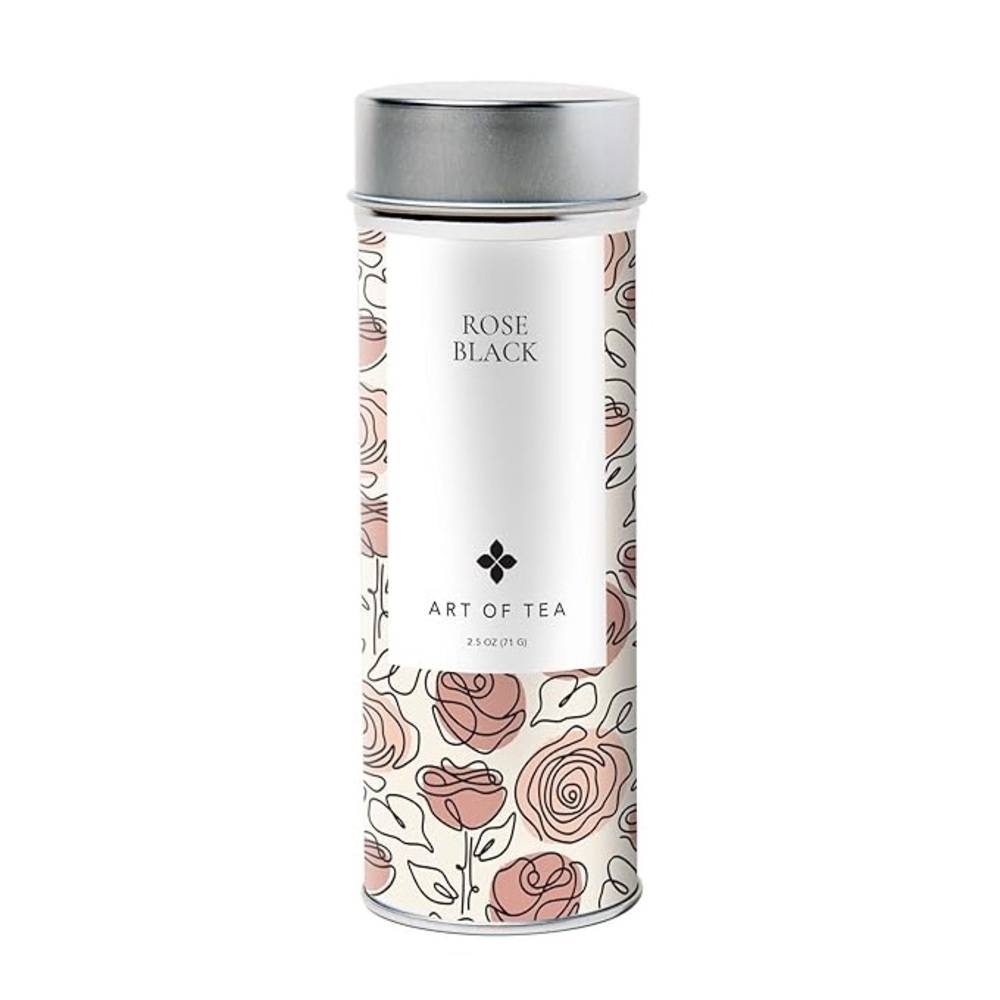 Art of Tea | Rose Black 2.5oz | Naturally Caffeinated Rose Tea | Artisan